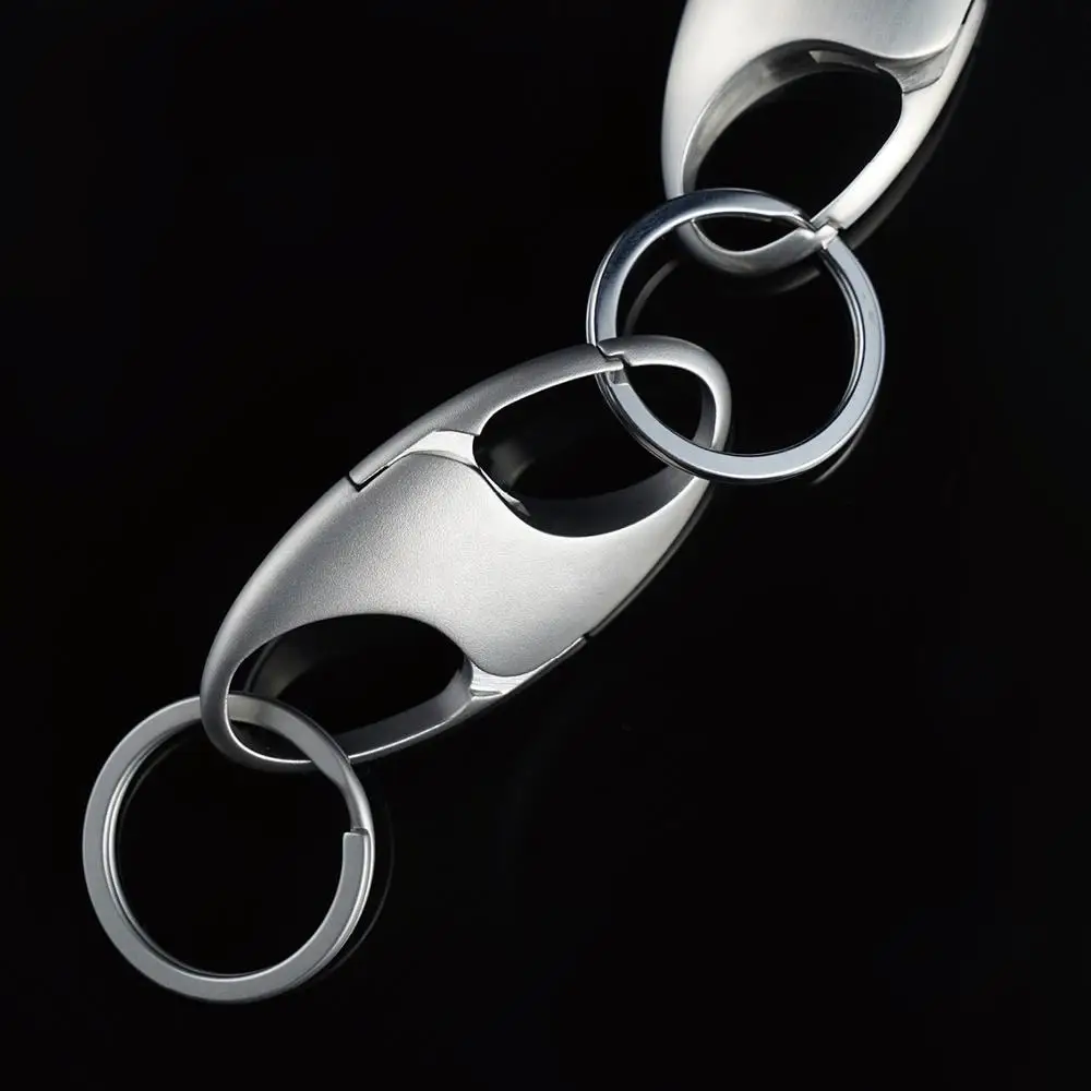 304 Stainless Steel Luxury Hook Men Women Key Chain Car Keychain Creative Shape Key Ring Holder Bag Charm Pendant Accessory