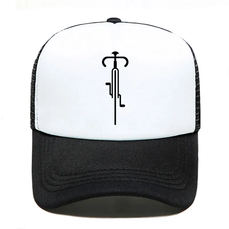 Bike Lines Cycling Novelty Creative Baseball Cap Casual Men Women Parent-child Hats Mesh Visor Outdoor Sun Hat Adjustable Caps