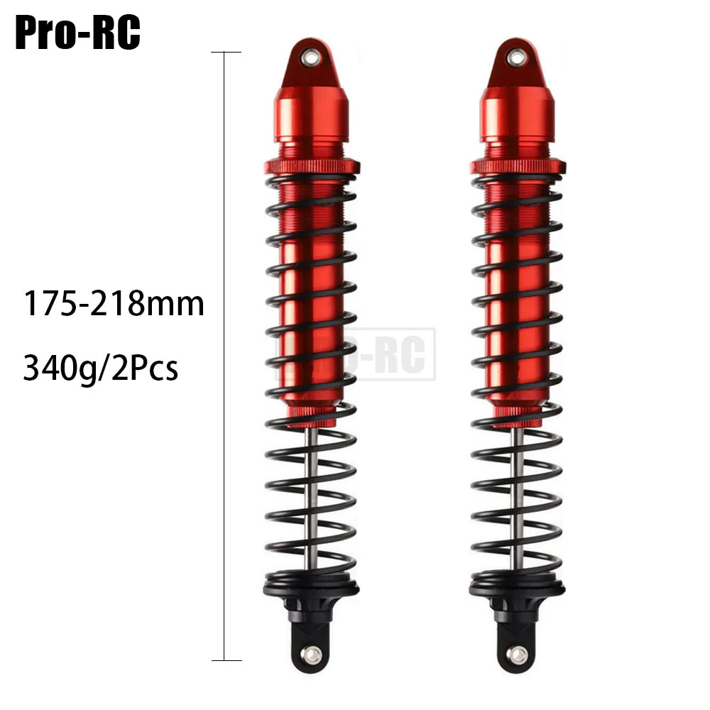 2 szt. amortyzatorów olejowych # 7761 Część 175-218mm Aluminium Metal Dla RC 1/5 Traxxas X-Maxx X Maxx XMaxx 77076-4 Samochód gąsienicowy