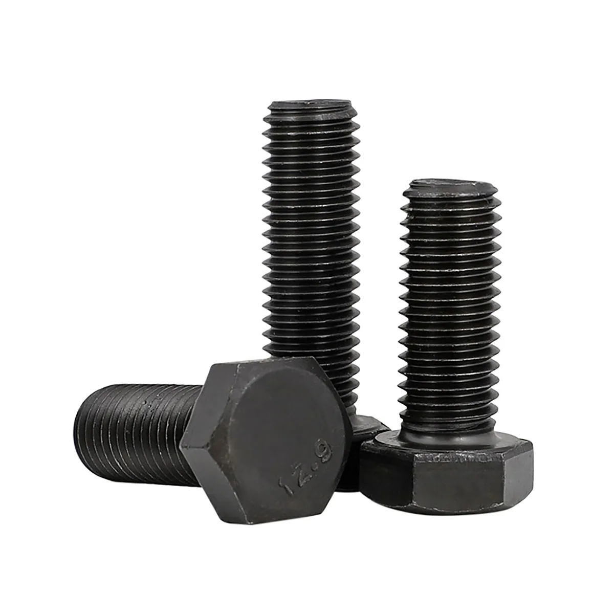 

External Hex Head Full Thread Bolt M12 M14 M16 Black High Tensile Grade 12.9 Outside Hexagon Head Screws