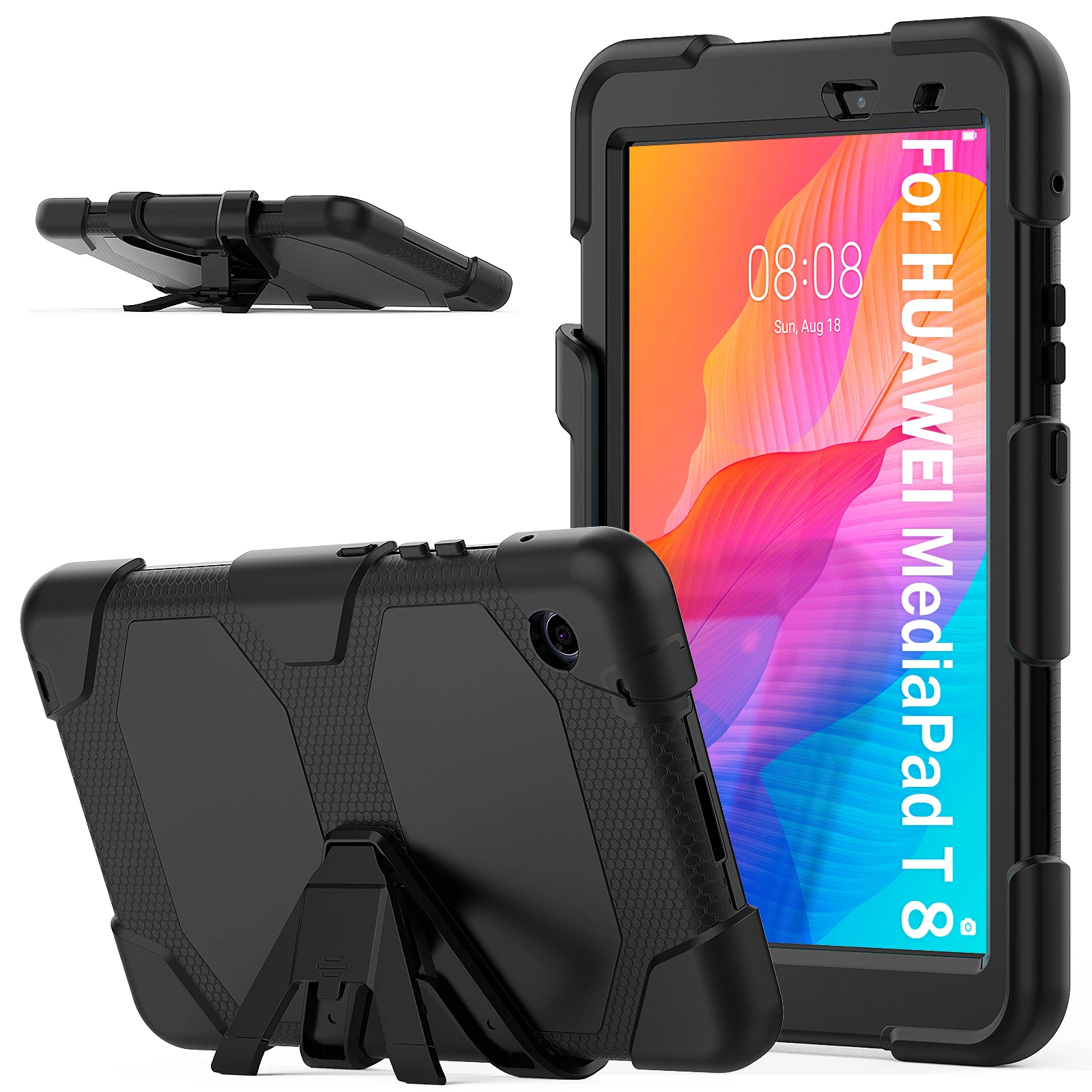 Heavy Armor Shochproof kids Silicone Cover case for Huawei MATEPAD T8 8.0 Kobe2-L09 Kob2-W09 L03 Tablet Funda Capa