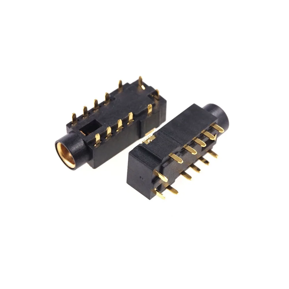 2 Pcs TRRRS PJ-4.5 Gold Plated 4.5 MM Headphone Power Socket Pin 5 Poles Audio For Sony Player 4.4 Balance Receptacle