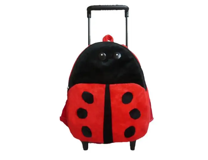 kids  travel trolley backpack baby school bag with wheels kindergarten baby school bag cartoon Rolling Backpack for school