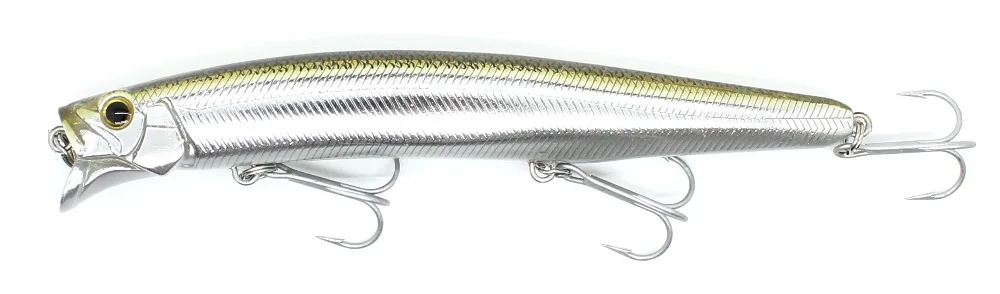 AOCLU Jerkbait Schwimmende Wobbler 13 cm 21 g Harter Köder Minnow Popper Angelköder mit Magnet zum Weitwurfen Seebarsch 4 # Haken – Detail 9