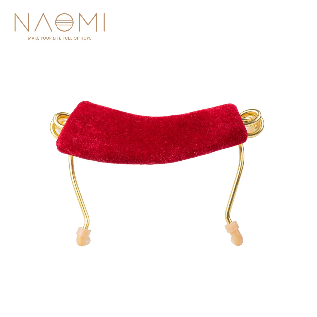 

NAOMI Violin Shoulder Rest Metal Fiddle Spring Shoulder Rest Pad Support Holder Fit For 4/4 3/4 1/2 1/4 1/8 Violin