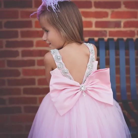 Bebê menina rosa vestido de festa de aniversário tutu batismo vestido de princesa para meninas vestidos de verão