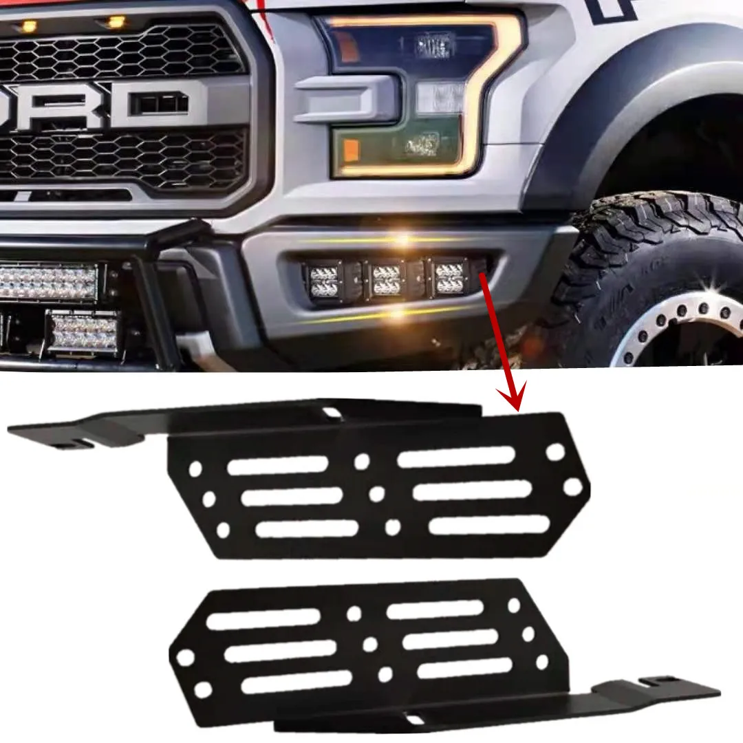 Car Led Work Pods Light Fog Lamp Mounting Brackets For Ford F150 Raptor 2017 2018 2019 2020