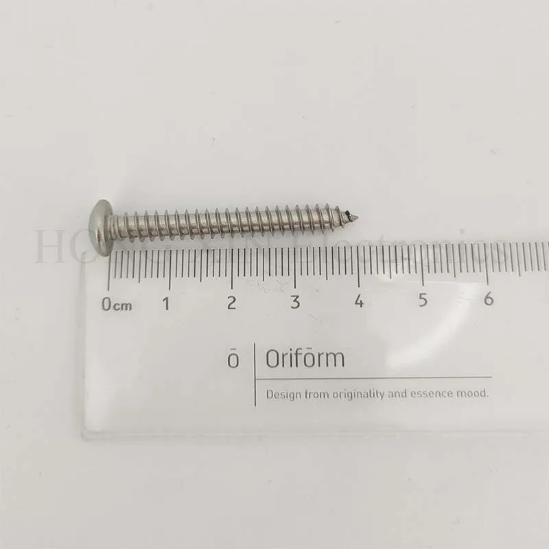 【 M5 * 40 】 304 Rvs Cross Phillips Pan Ronde Kop Zelftappende Schroef