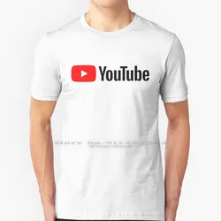 T-shirt en coton avec logo et vidéo, 6XL, YouTube You Tube, 2017, 2018, 2019, 2020, 2021, Google Video, Website, Viral Censorship, Dank