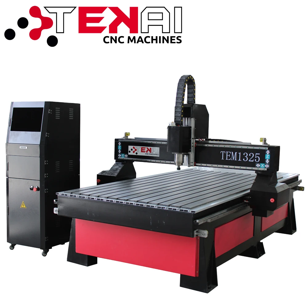 Jinan TEKAI mini aluminium cutting machine wood carving cnc router machine wood door making milling machine