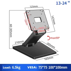 Hot Sale Lifting Desktop Mounting Bracket Computer Monitor Stand for LCD Display/Computer