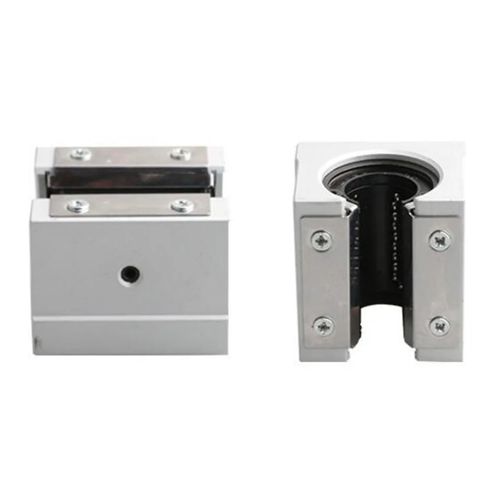 1 PCS SBR Open Type with Pressure Plate Metal Slider Linear Guide Bearing Slider SBR16/20/25/30/35/40/50S-PP-UU