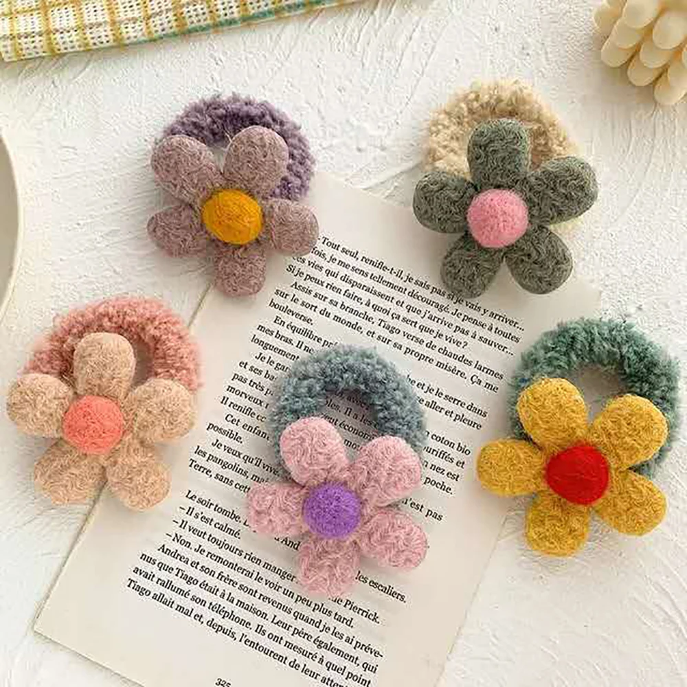 10Pcs Woolen Petals For Clothing Sewing Supplies DIY Children Hair Clip Accessories Home Decor Wedding Patches Handmade Crafts