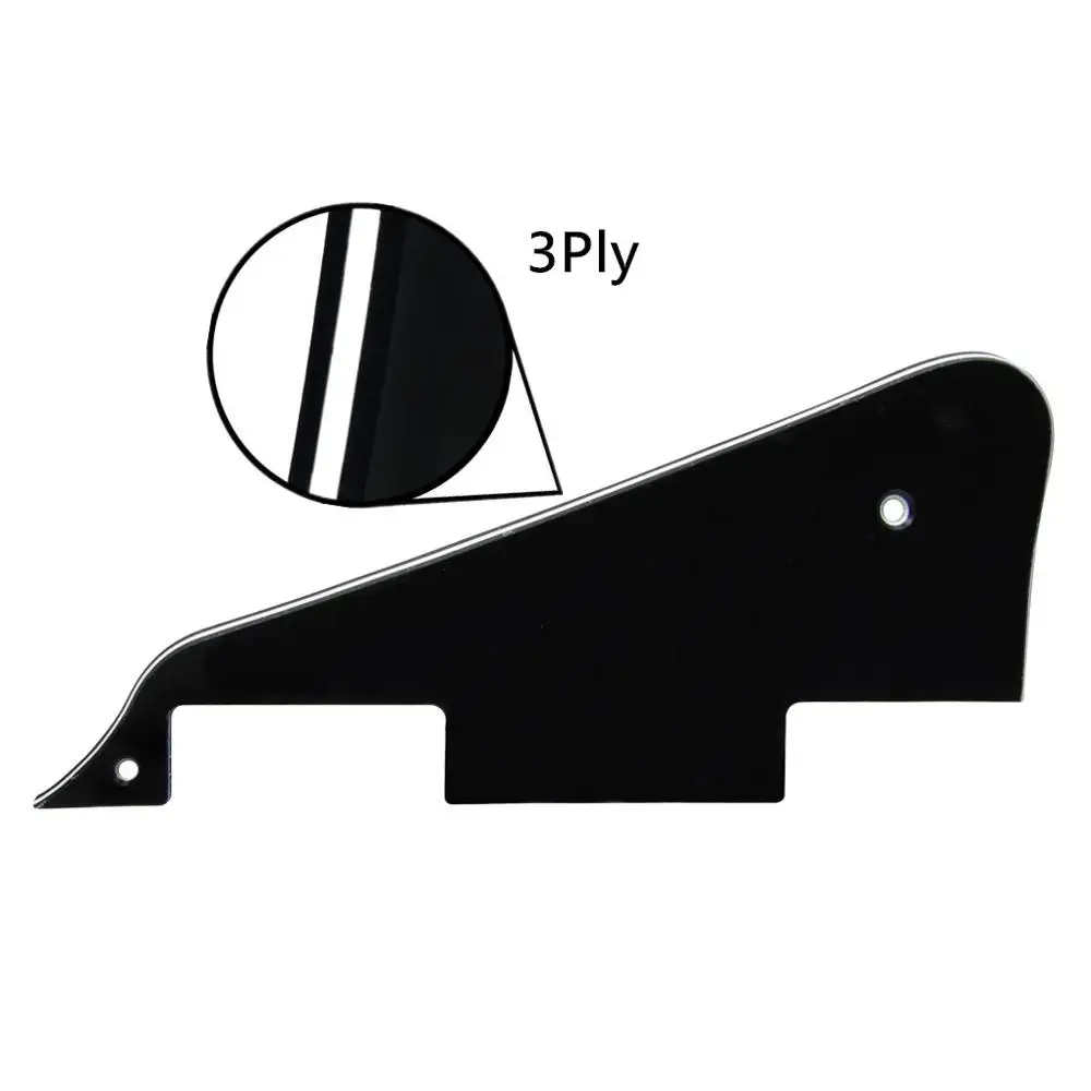 Black 3 Ply LP Guitar Pickguard Scratch Plate For Epiphone Les Paul