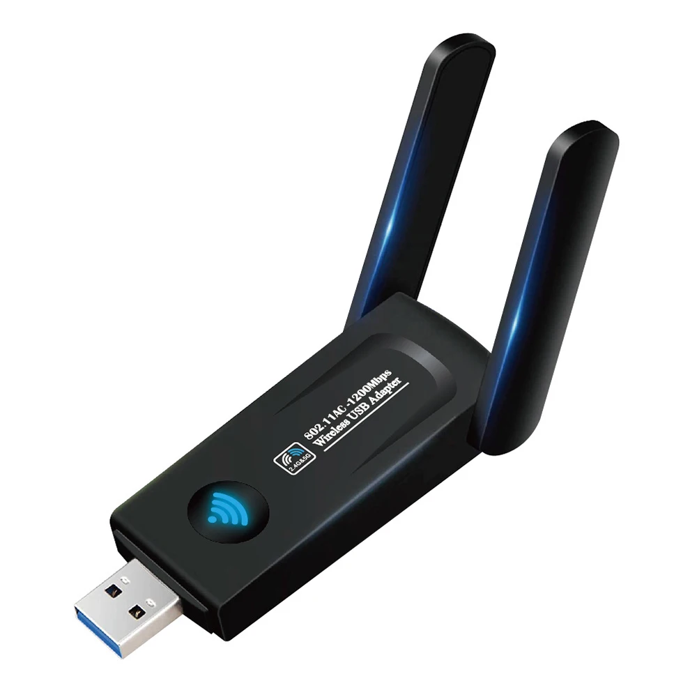 

Wi-Fi 1200M USB 3,0 WiFi адаптер двухдиапазонный 2,4G 5G 1200 Мбит/с Wi-Fi USB Сетевая карта беспроводной приемник RTL8812 антенна