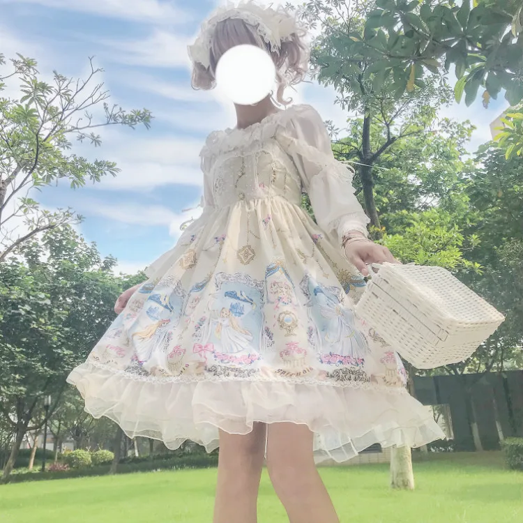 Japanischen Kawaii Engel Sanduhr Lolita Kleid Mädchen Jsk Sling Ärmelloses Kleid renaissance gothic kleid tee party süße lolita jsk