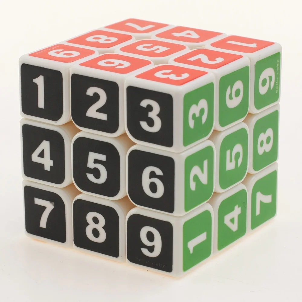 Zprofits ic-Cube magique numérique Sudoku pour enfants et adultes, meilleur puzzle de chiffres de vitesse, jouets punNeo, professionnel, 3x3x3