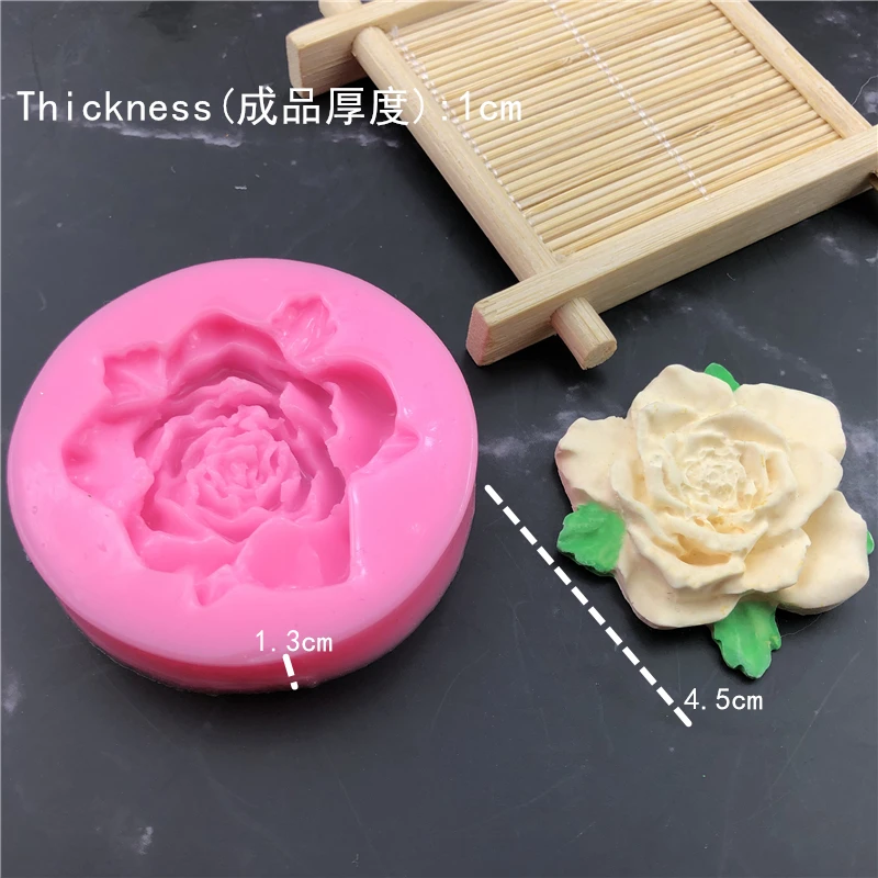 Beautiful Flower Rose Silicone Fondant Soap 3D Cake Mold Cupcake Jelly Candy Chocolate Decoration Baking Tool Moulds FQ3182