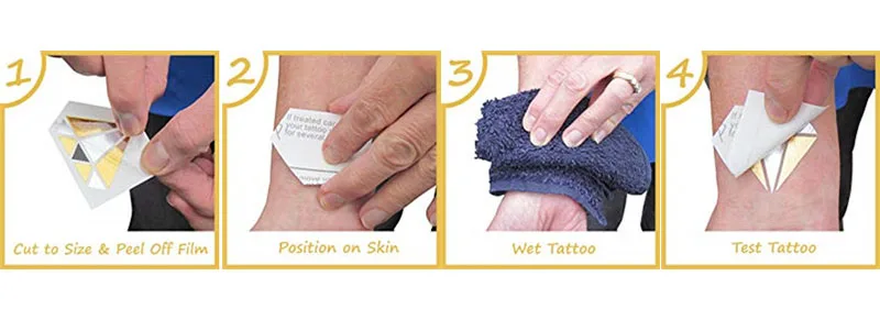Von Schwarzen Besitzte Temporäre Tattoo-Körperkunst-Aufkleber für Erwachsene, Einfach Anzuwenden, Wasserfest, Langanhaltendes Design für Männer und Frauen – Detail 4