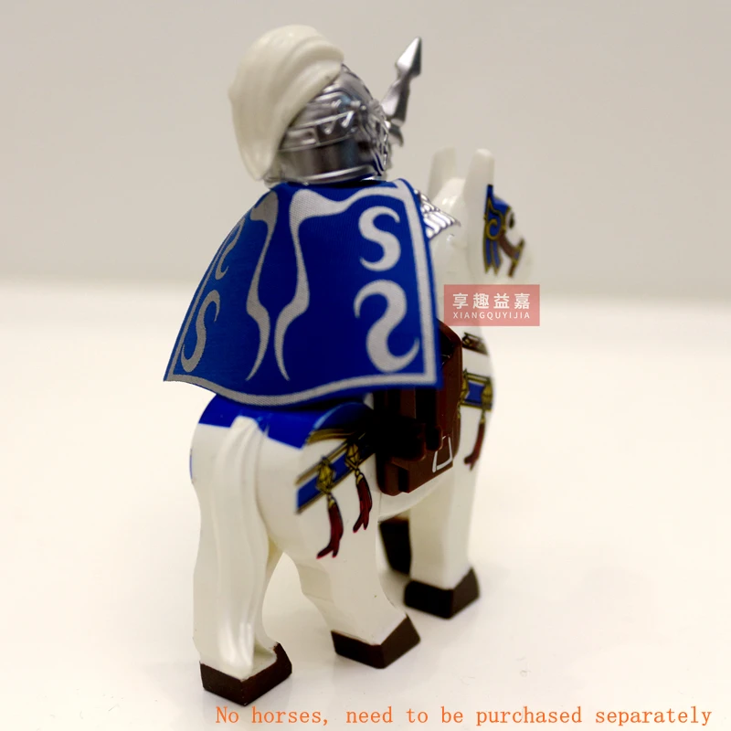 XQYJ hero Courage Of The Three Kingdoms Mediaeval Times Mini Dolls 4.5CM Figures Building Blocks Bricks Toy For Children Gift