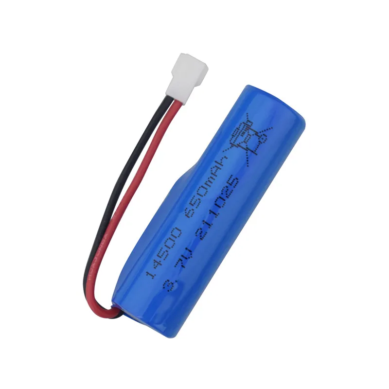 2 pces 3.7v 650mah bateria de lítio com cabo de carregamento usb para syma q9 h126 h131 h118 rh701 rc barco de alta velocidade iate brinquedo