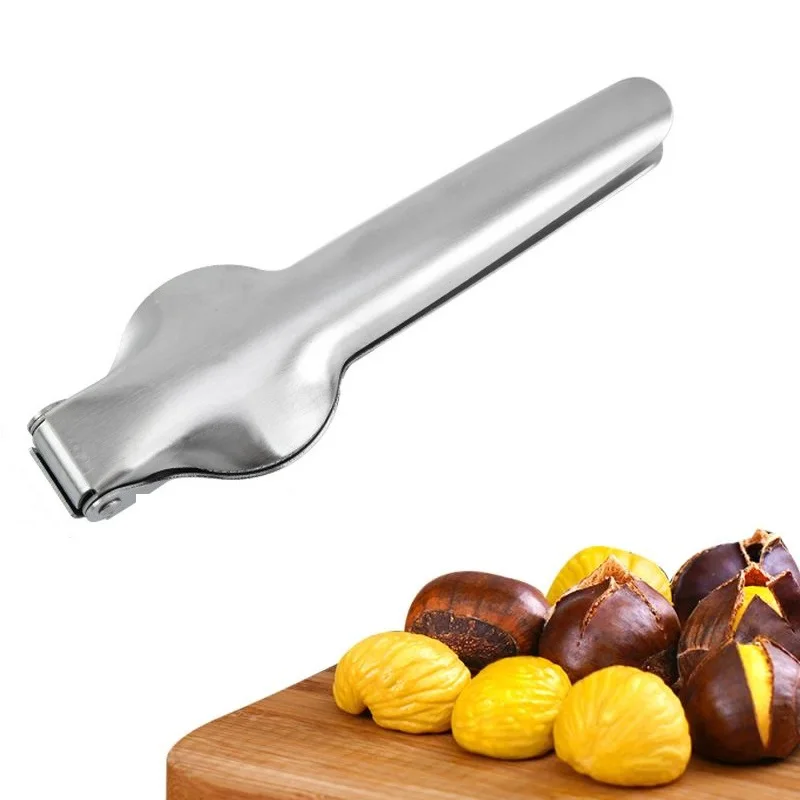 Multifunctional Stainless Steel Quick Nuts Cracker Kitchen Tools Chestnut Clip Walnut Pliers Metal Sheller Nut Opener Cutter