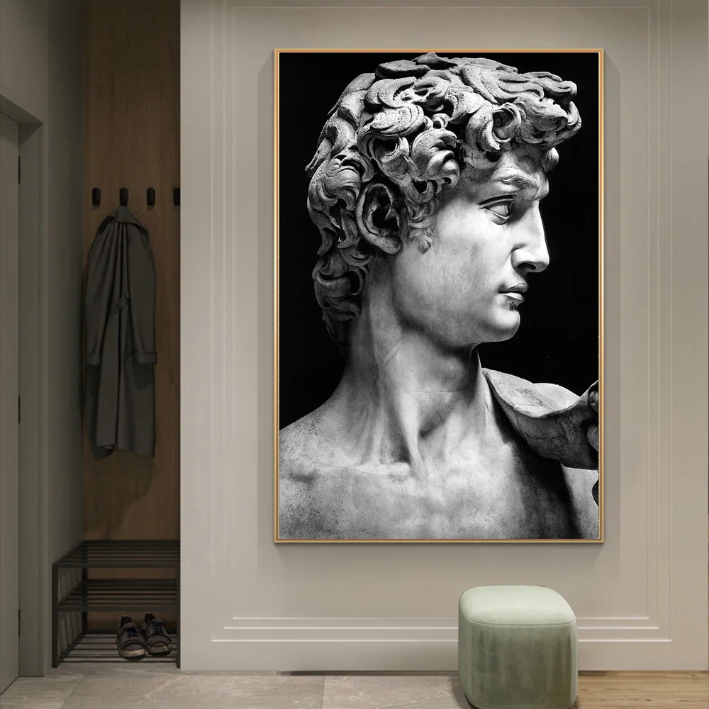 Sculpture of David Canvas Paintings on the Wall Art Posters And Prints Nordic Art Wall Decorative Canvas Picture For Living Room - Image 3