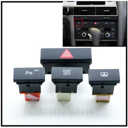 1-4Pcs Parking Switch ESP Switch Danger Light Warning Flash Switch Back Screen Roller Key Switch For Audi A6 S6 C6