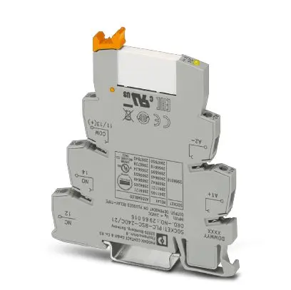 Relay module PLC-RSC- 24DC/21  2966171 Relay ( Assembly version :  relay  +  base ) 1NO+1NC | 24VDC | with lamp | 6A