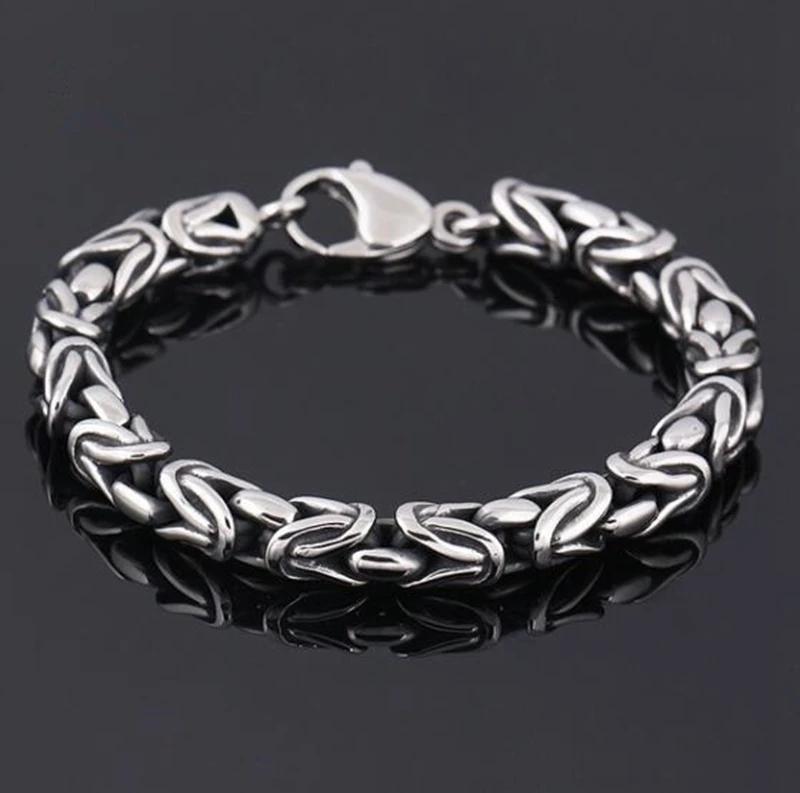 Fashion Creative Design Vintage Woven Twisted Bracelet for Men Punk Rock Motorcycle Jewelry Gift