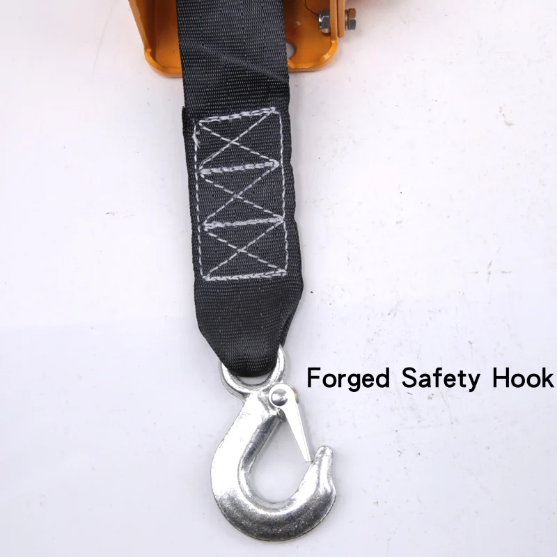 1200ปอนด์ Self-Locking Winch เบรค10M Webbing เข็มขัดผ้าโพลีเอสเตอร์