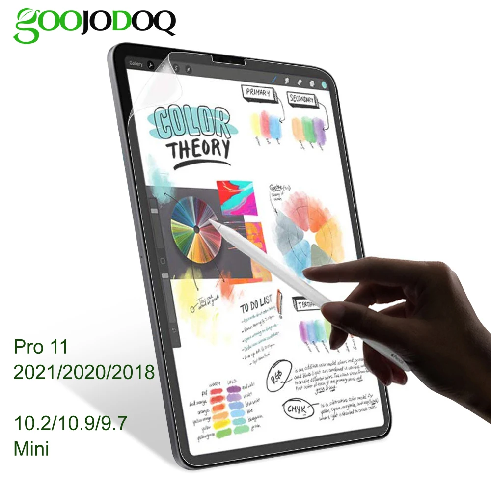 Like Paper Texture Film Screen Protector for iPad Pro 11 Air 4 5 3 2 iPad Mini 5 10.2 9th 8th 10th generation Like Paper Film