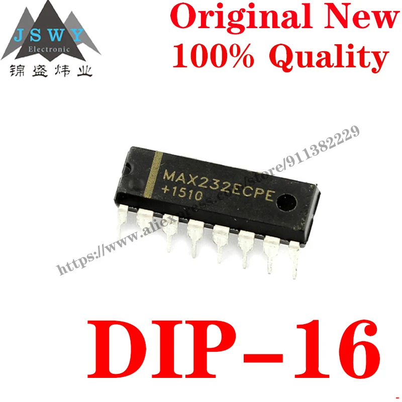 

10~100 PCS MAX232ECPE DIP-16 Semiconductor Interface IC RS-232 Interface IC IC Chip with for module arduino Free Shipping MAX232