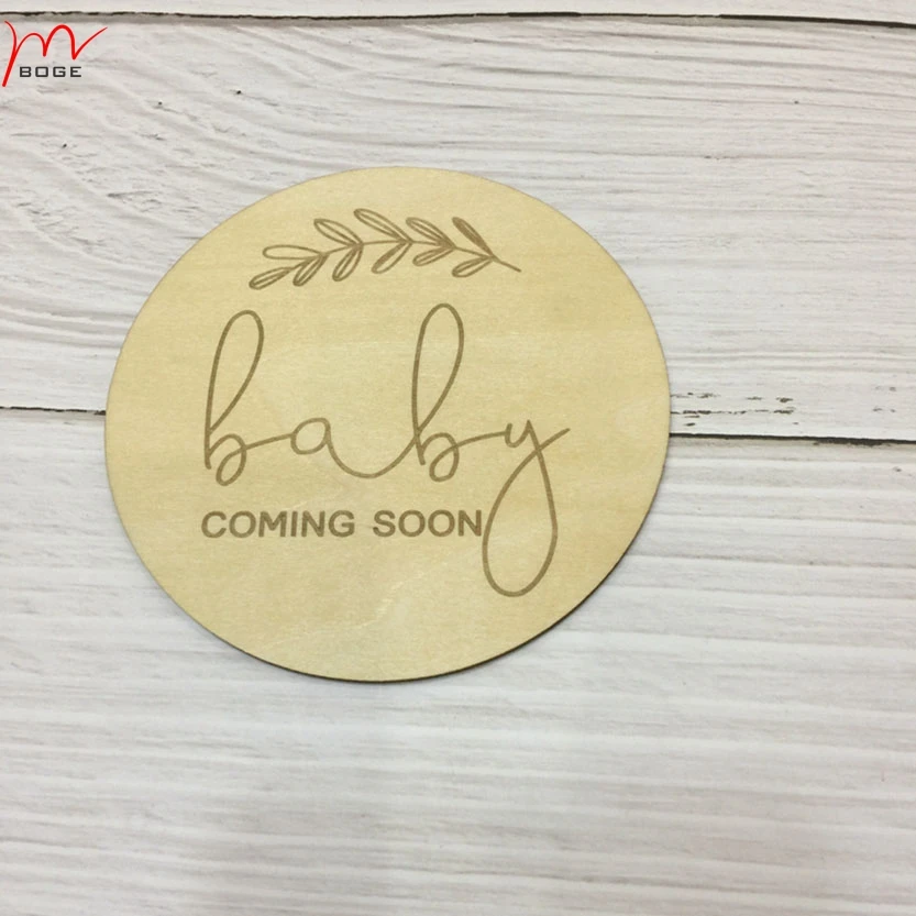 20pcs  Baby.. Coming Soon! Baby Announcement Wood Plaques