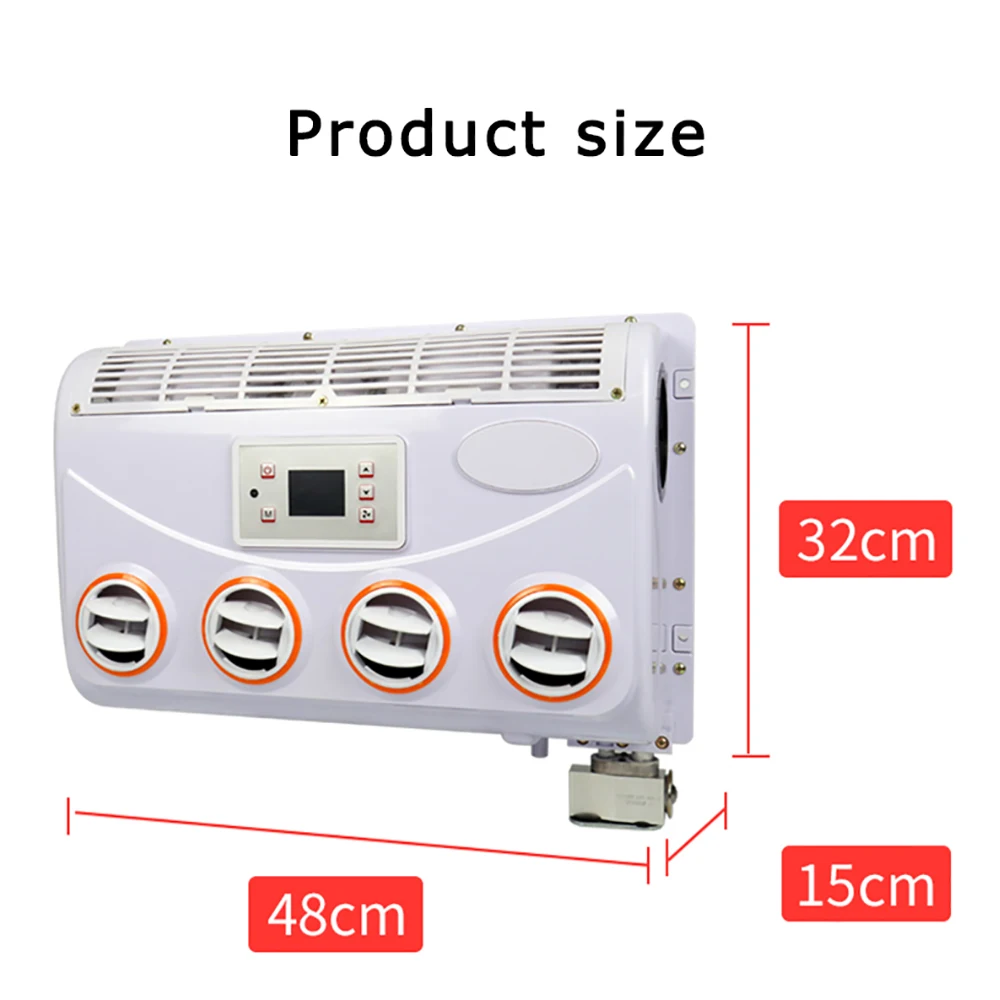 12V/24V 4A/8A Air Conditioner Inverter Evaporator Temperature-Adjustable Dust-Proof  Automobile Air-Conditioning Evaporator