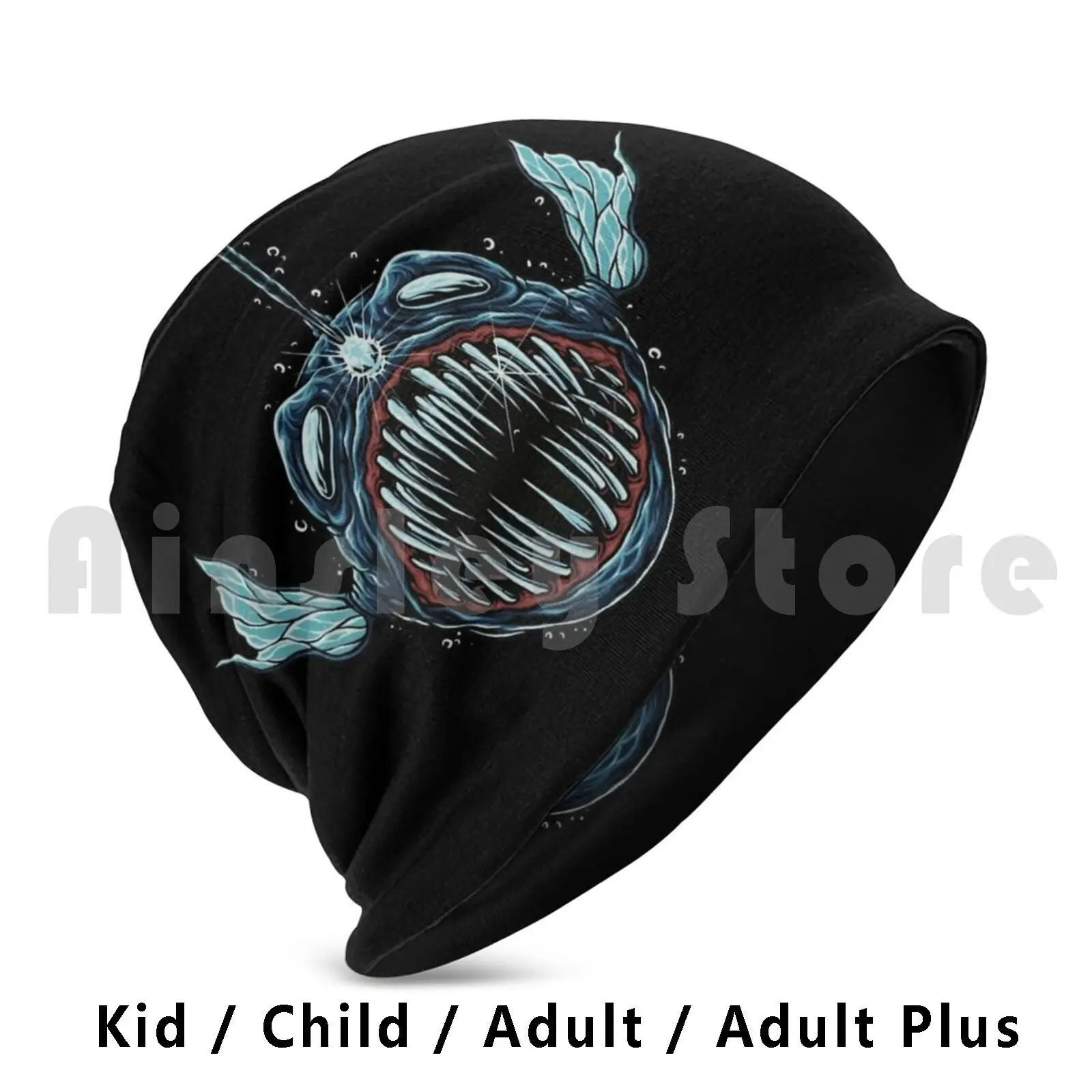 Angler Hat Hat Angler Fish Marine Aqua Aquatic Sea Ocean Deep Attack Exotic Fishing Fisher