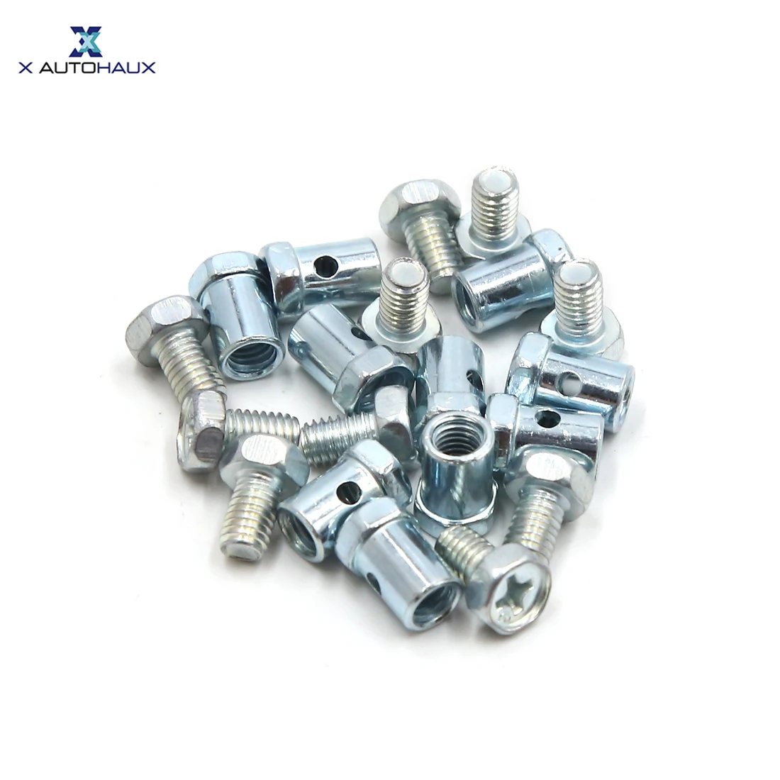 

10/20/25/30/40/50/70/100 шт., резьба 5 мм, диаметр 15x8 мм, тормозной кабель, без пайки, нипппель, винт серебристый для мотоцикла