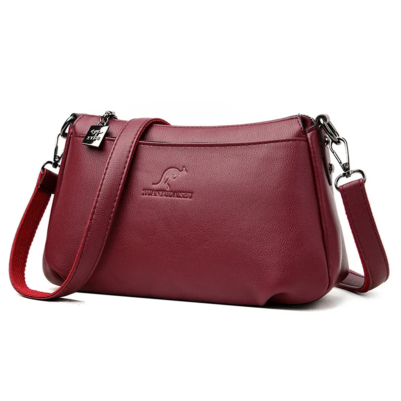 Imagem -04 - Annmouler-pu Couro Bolsa Crossbody para Mulheres Bolsa de Ombro Flap Bolsa Tamanho Pequeno Bolsa de Couro Falso Bolsa Feminina de Alta Qualidade Moda