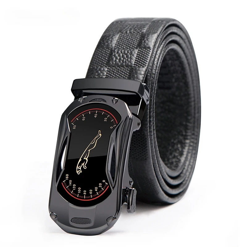 

New Famous Brand Belt Men Top Quality Genuine Luxury Leather Belts Men,Strap Male Metal Automatic Buckle Men's Belts