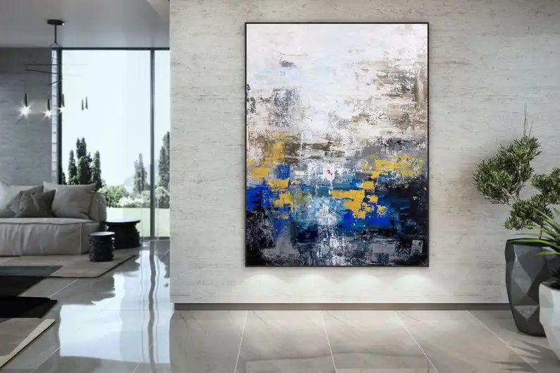 

Large Acrylic Painting Abstract Paintings on Canvas Palette Knife Art Canvas Artwork Home Decor Wall Art Modern Abstract Art