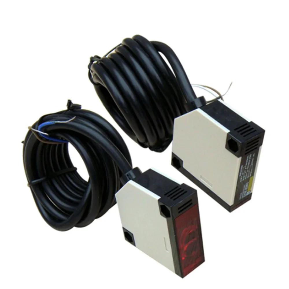 مجموعة E3JK-5DM1 E3JK-5L DC12-24V/AC90-250V الكهروضوئي مفتاح مستشعر الأشعة تحت الحمراء الكهروضوئية التبديل المباحث المسافة 5m