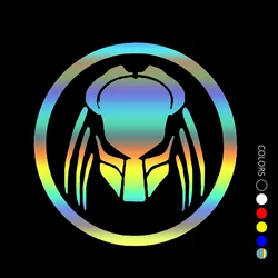 CS30951# Various Sizes Vinyl Decal Alien Face in Circle Car Sticker Waterproof Auto Decors on Motorcycle Bumper Rear Window