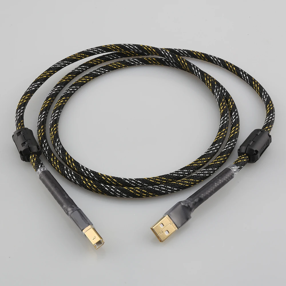 

Audiocrast HIFI USB Cable 4N OFC USB Type A To B Data Cable HiFi USB Audio Video Cable DAC PC