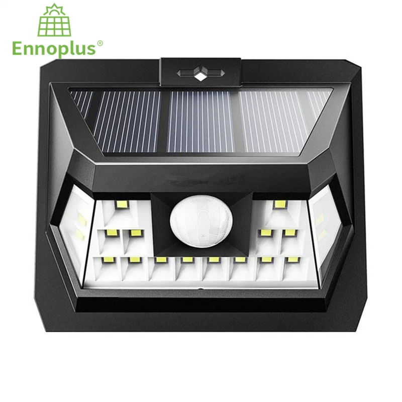 Ennoplus 18 LED Solar Light Outdoor Security Waterproof IP65 Motion Sensor Wall Lamp Spotlight for Doorway Walkway