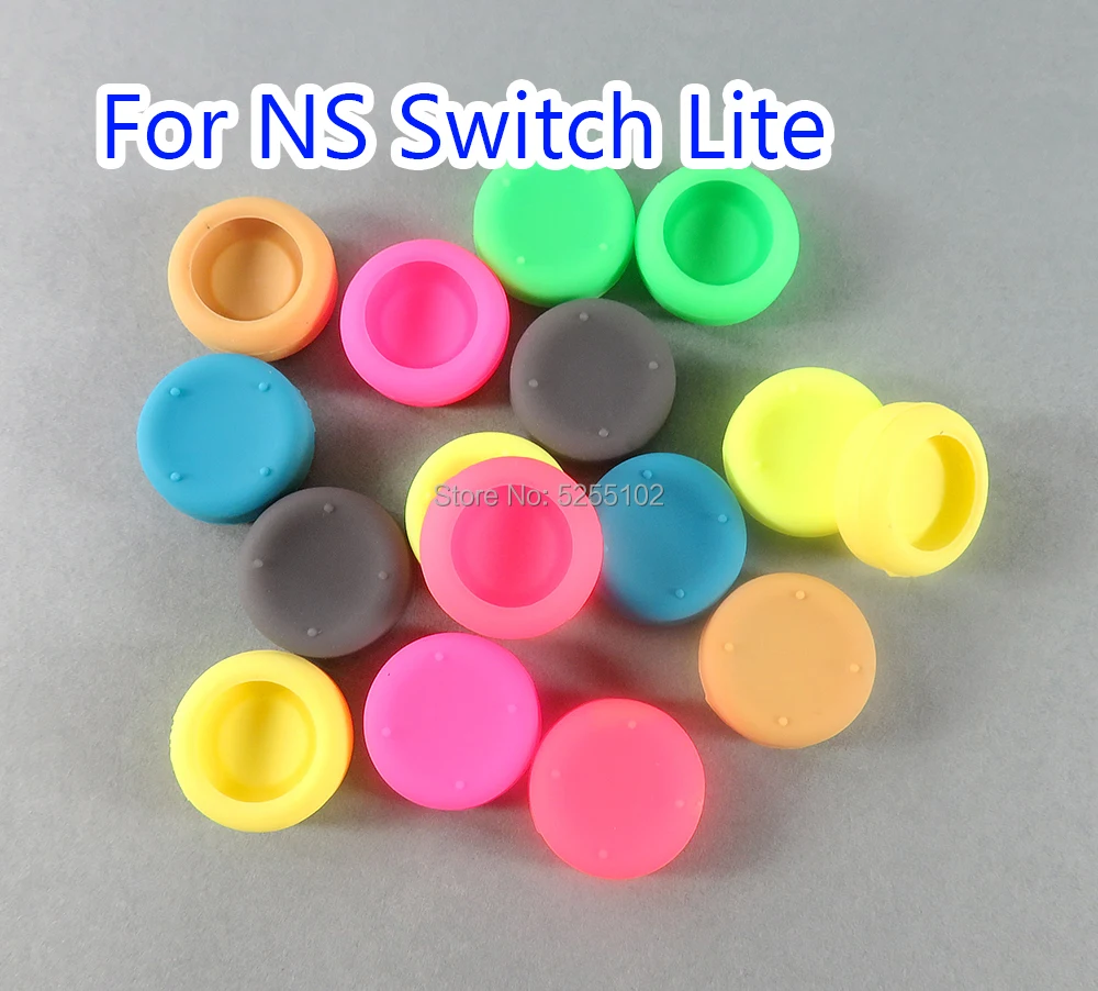 4pcs For Nintendo Switch lite NS Joy Con Controller Thumbsticks Grips Cover Silicone Anti-Slip Enhanced Thumb Stick Cap