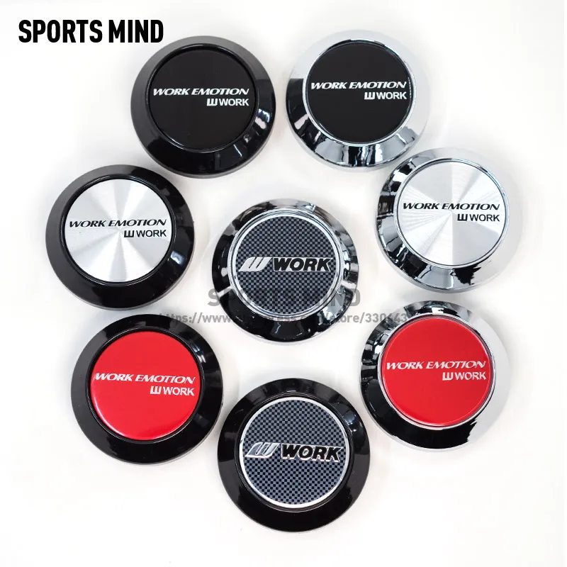 4PCS/lot 64MM Car Wheel Center Caps for WORK EMOTION  WHEEL Emblem Logo CE28 Rim TE37 Tokyo Time Attack