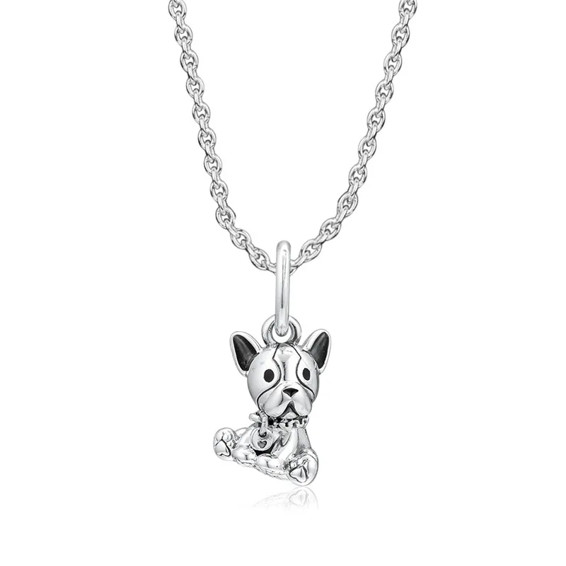 Cute Puppy Charms for Women Bracelets Fashion DIY 925 Sterling Silver Family Pet Dog Pendant Charms for Jewelry Making 2019 New