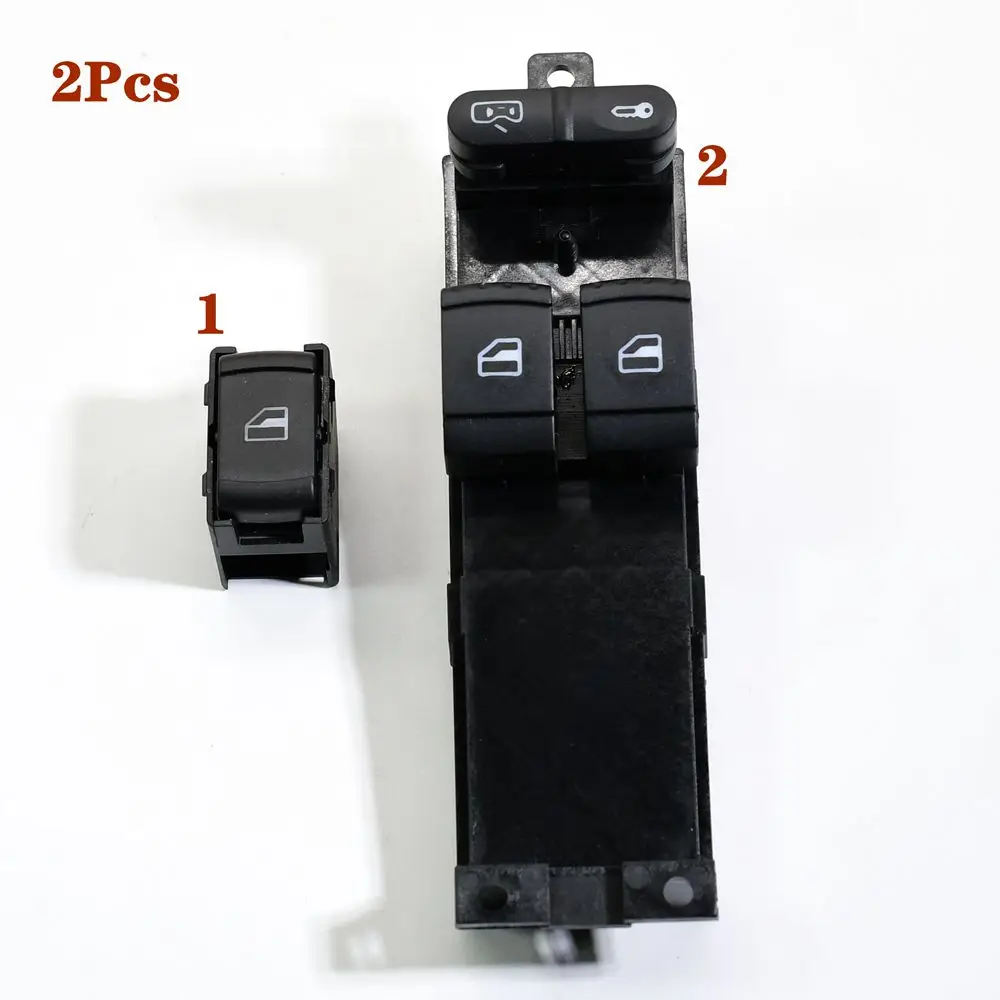 

1J3959857 1J3 959 857 3B0959855B Master Power Window Switch 2-Door fit Golf MK4 Skoda Fabia Octavia Seat