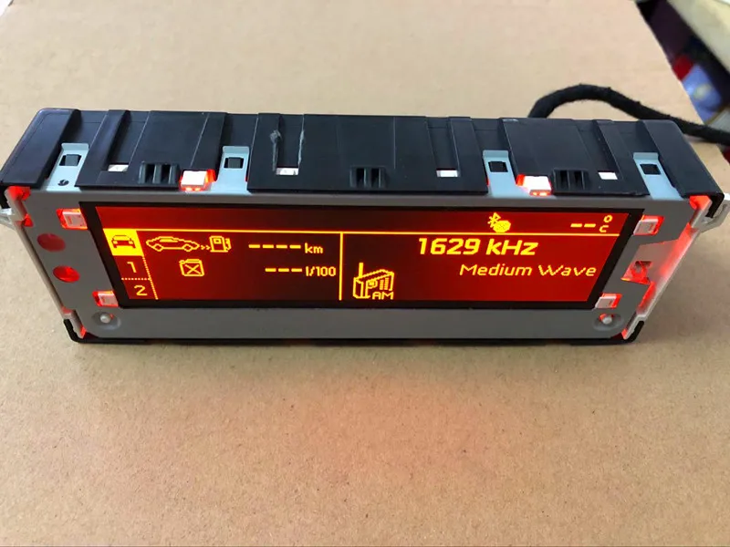 Hot Sale Original Car Red Screen USB Bluetooth Display 5 Menu monitor 6 pin for Peugeot 301 408 508 citroen C4L