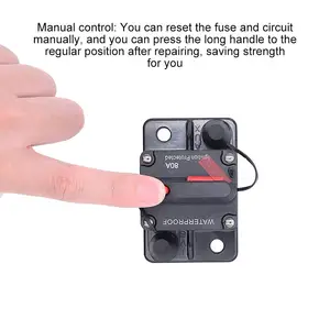 30A 40A 50A 60A 70A 80A 100A 120A 150A 200A 250A 300A AMP Disjuntor Fusível Reset 12-48V DC Barco Carro Automático À Prova D' Água 10 principais vendas disjuntor inteligente dc - №9